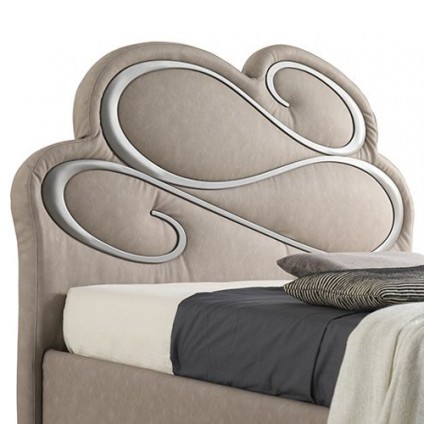 Upholstered Bed "Zeus Goccia"